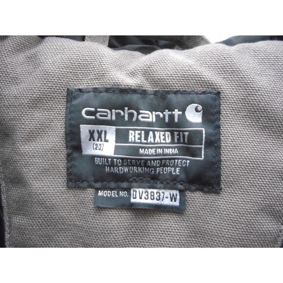 Carhartt Size XXL (20) Women’s Duck Canvas Hooded Vest Quilt Lined 3M Thinsulate - Picture 4 of 10